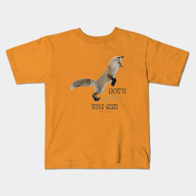 Message from Mr. Fox Kids T-Shirt by Mirjana Maven